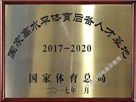 国家高水平体育后备人才基地（2017-2020）