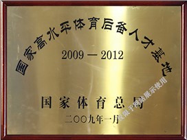 国家高水平体育后备人才基地（2009-2012）